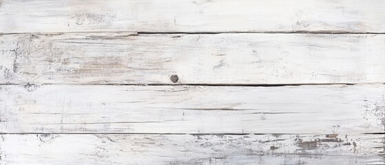 Obraz premium Weathered white wooden planks background for rustic design, farmhouse decor, and home improvement projects. High-quality texture for creative use.