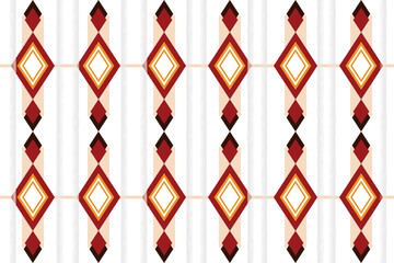 Fototapeta premium Navajo tribal . Native American ornament. Ethnic South Western decor style. Boho geometric ornament. Mexican blanket, rug. Woven carpet illustration. 