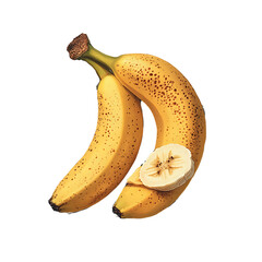 Banana on Transparent Background