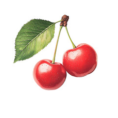 Red Cherries  – High-Quality PNG Transparent Background