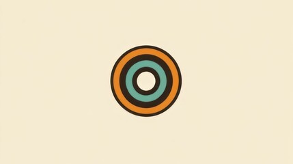 Simple concentric circles graphic design