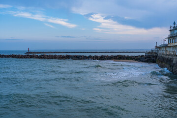 View of the port of Ramsgate, a small town in southeast England