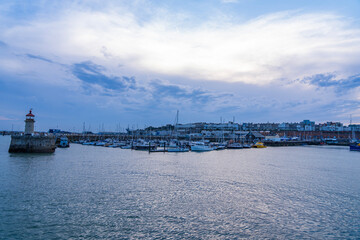 Fototapeta premium View of the port of Ramsgate, a small town in southeast England