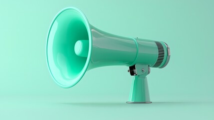 Stylish Green Megaphone for Events