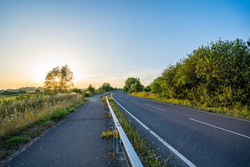 Fototapeta premium Road view of Sandwich, a small town in southeast England