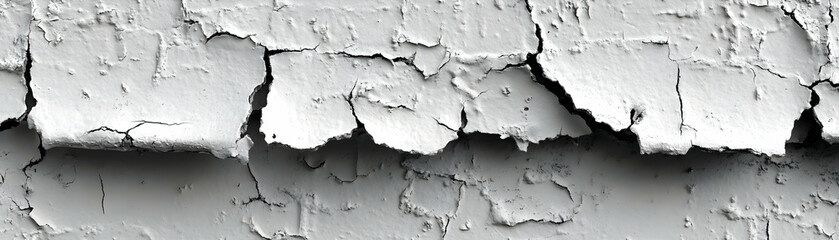 Obraz premium Cracked White Paint Texture Background Image
