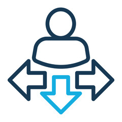 Instructor Icon Line Color Style for Mentoring Pack Icon Themes
