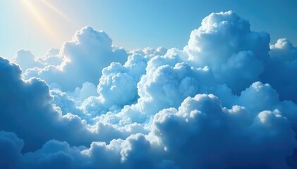 Gaseous clouds of blue and silver appear to be swirling freely, calming, cloudy