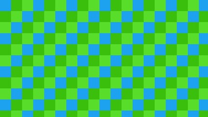 Green and Blue Checkered Pattern