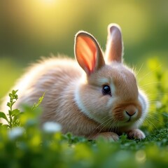 Fototapeta premium Dreamy Bunny Nap