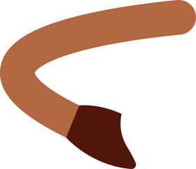 Christmas reindeer hoof vector illustration