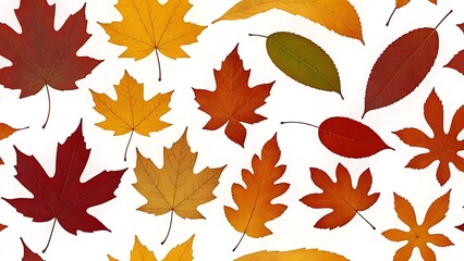 Obraz premium Autumn Leaves: A Collection of Fall Foliage