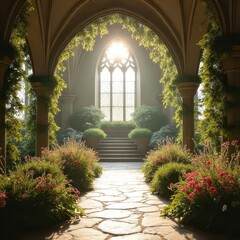 Fototapeta premium Serene Easter Scenes Without Humans