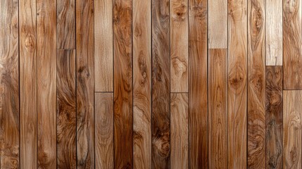 Fototapeta premium Rich brown wood floor planks texture background