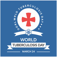 Fototapeta premium World Tuberculosis Day flyer poster image 31.eps