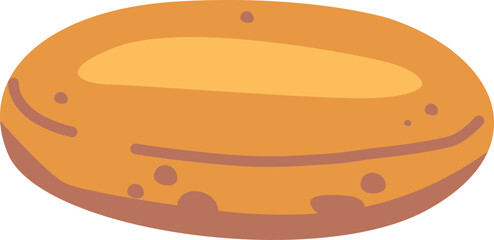 White bread loaf vector illustration
