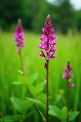 Obraz premium Mature Scutellaria galericulata plant in the meadow, meadow plants, vegetation