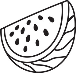 vector illustration of water melon