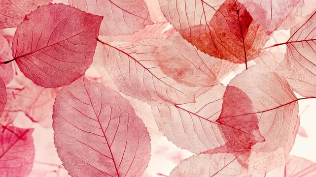 red leaves background