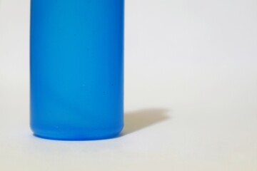 A Study in Cobalt: Minimalist Blue Cylinder on White