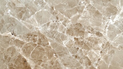 Fototapeta premium Elegant marble wall featuring a stunning brown and white pattern, showcasing natural textures and colors that enhance any interior space.