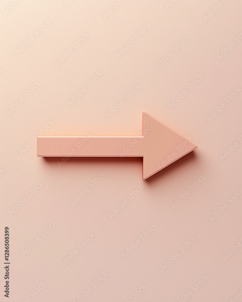 Fototapete 3D Render Arrow Set Light Color Directions Graphic Design Symbol Icon Sign Pointer Navigation Guide Interface Element Object Shape Directional Guidance Right Left Up Down Forward Backward
