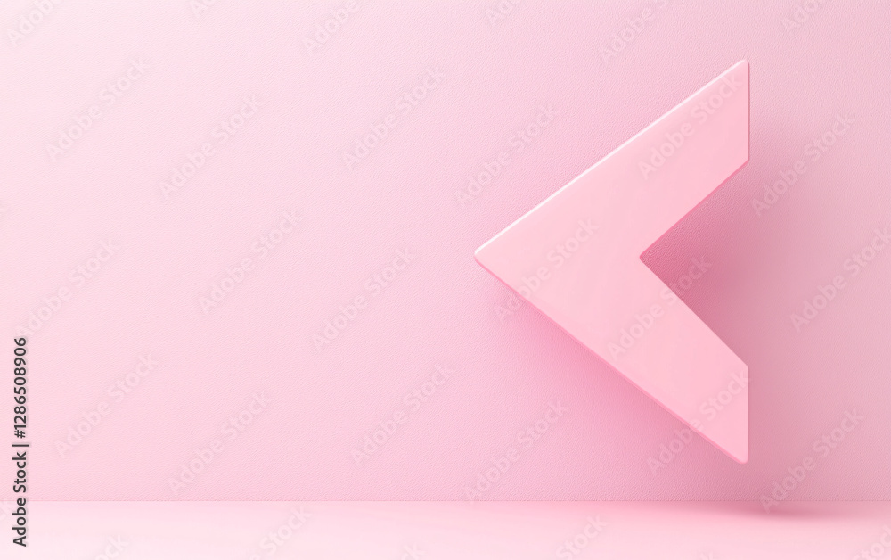Fototapete 3D Render Arrow Set Light Color Directions Graphic Design Symbol Icon Sign Pointer Navigation Guide Interface Element Object Shape Directional Guidance Right Left Up Down Forward Backward
