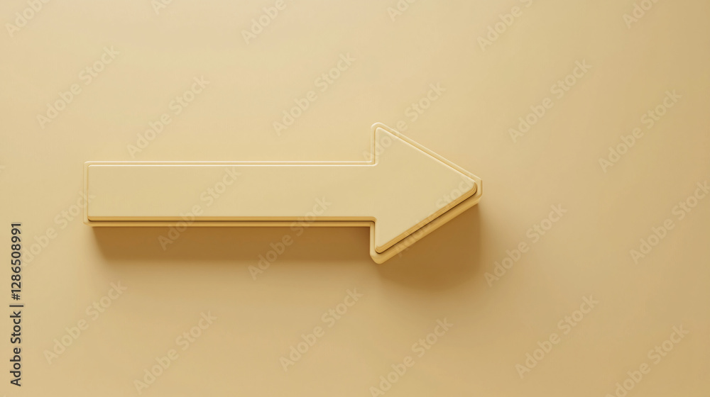 Fototapete 3D Render Arrow Set Light Color Directions Graphic Design Symbol Icon Sign Pointer Navigation Guide Interface Element Object Shape Directional Guidance Right Left Up Down Forward Backward
