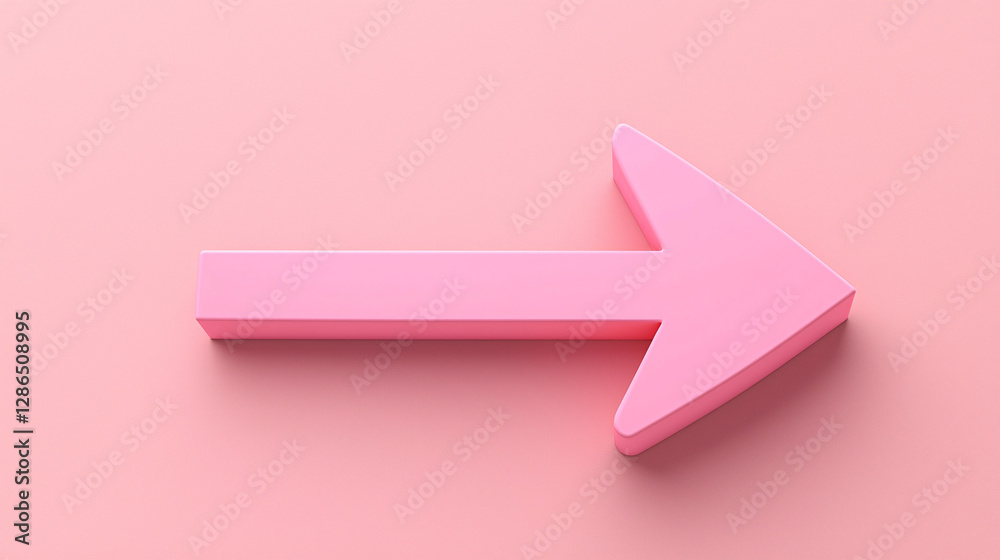 Fototapete 3D Render Arrow Set Light Color Directions Graphic Design Symbol Icon Sign Pointer Navigation Guide Interface Element Object Shape Directional Guidance Right Left Up Down Forward Backward
