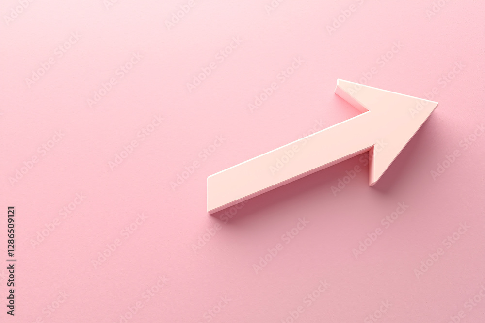 Fototapete 3D Render Arrow Set Light Color Directions Graphic Design Symbol Icon Sign Pointer Navigation Guide Interface Element Object Shape Directional Guidance Right Left Up Down Forward Backward
