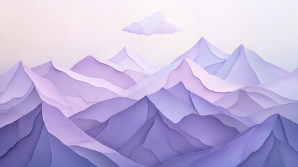 Layered Lavender Peaks in Early Light