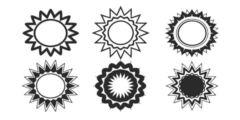 Hand-Drawn Grunge Circle Frames: Charcoal, Pencil & Chalk Border Set

