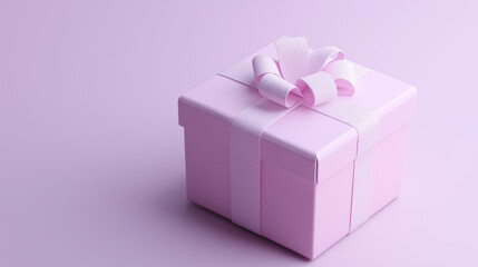 Obraz premium Gift Box on White, 3D Illustration, Centered, Even Lighting