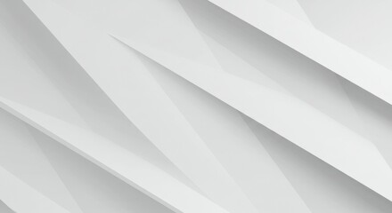 Fototapeta premium Minimalist geometric background, abstract paper folds, light gray tones, subtle shadows, clean lines, origami-inspired texture, architectural design, modern wallpaper, layered shapes, monochromatic pa
