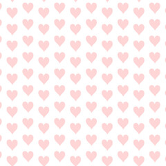 Romantic Seamless Heart Pattern in Soft Pink and Blue
