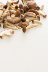 冷凍きのこ　冷凍した椎茸としめじ