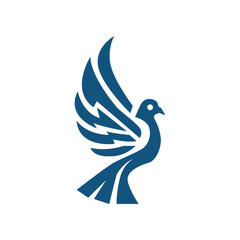 Pigeon Bird Logo Design Modern Simple Clean Vector 