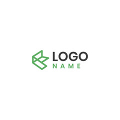 F letter Logo Modern Simple Clean Grean 