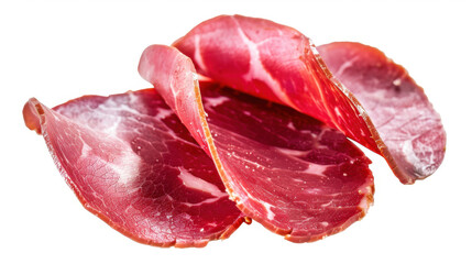 Fototapeta premium thin slices of meat on table