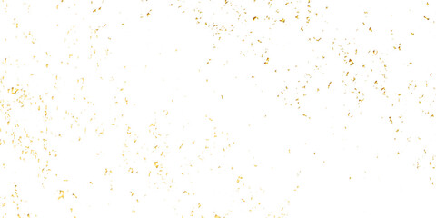 Luxury golden confetti glitter and zigzag ribbon falling down on transparent background. Holyday, festive and celebration background. Vector illustration.