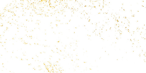Abstract luxury golden confetti glitter and dust falling down on transparent background. Shiny glittering dust background. Vector illustration.