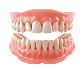 Obraz premium Dental teeth jaw mouth model isolated on transparent background