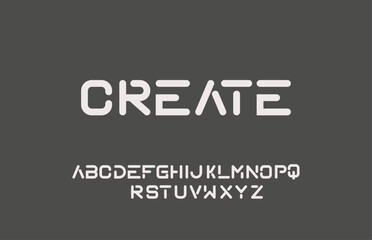 creative bold latter logo design, for sport, fashion, racing font, vector illustration