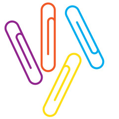 Obraz premium Document Attachment Clip Icon