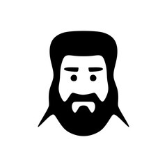 Bearded Man Flat Design