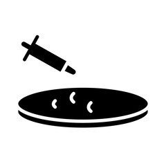 Petri Dish Icon Design