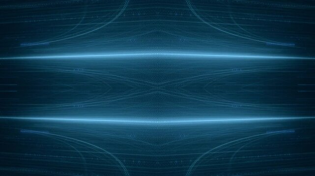 leuchtende Lichtpunkte bewegen sich langsam Richtung Zentrum, digitaler Datentransfer, Algorithmus, Internet, Energie, Datenfluss, Geschwindigkeit, Wandel, Austausch, braun, orange