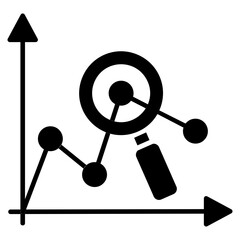 Predictive Analytics Glyph Icon