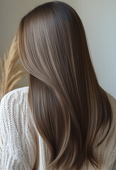Naklejka premium woman with long hair