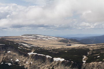 Stunning panoramic views from Sněžka, the highest peak in the Czech Republic